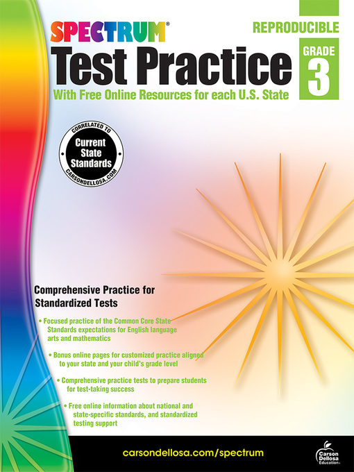 Title details for Spectrum Test Practice, Grade 3 by Spectrum - Available
